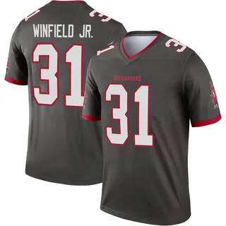 Youth Antoine Winfield Jr. Tampa Bay Buccaneers Youth Legend Pewter Alternate Nike Jersey