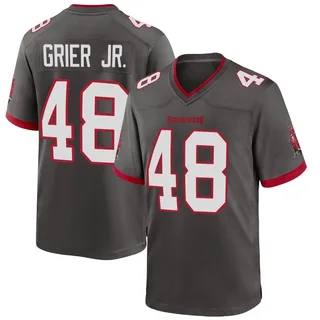 Youth Antonio Grier Jr. Tampa Bay Buccaneers Youth Game Pewter Alternate Nike Jersey