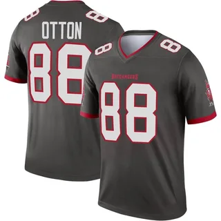 Youth Cade Otton Tampa Bay Buccaneers Youth Legend Pewter Alternate Nike Jersey