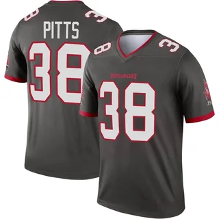 Youth Derrek Pitts Tampa Bay Buccaneers Youth Legend Pewter Alternate Nike Jersey