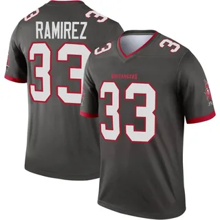 Youth Jose Ramirez Tampa Bay Buccaneers Youth Legend Pewter Alternate Nike Jersey