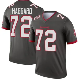 Youth Luke Haggard Tampa Bay Buccaneers Youth Legend Pewter Alternate Nike Jersey