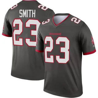 Youth Tykee Smith Tampa Bay Buccaneers Youth Legend Pewter Alternate Nike Jersey